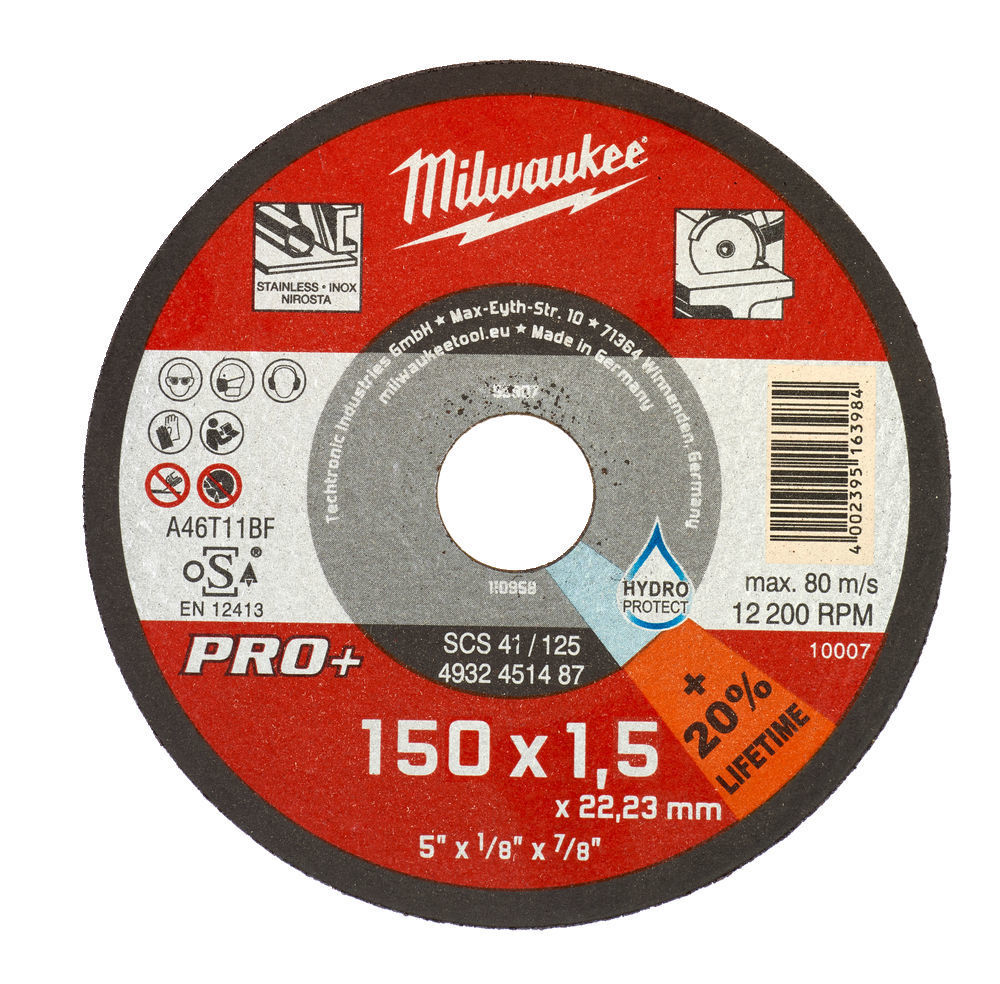 Milwaukee CutWSCS 41/150X1 PRO+ Cutting Wheel - 1pc