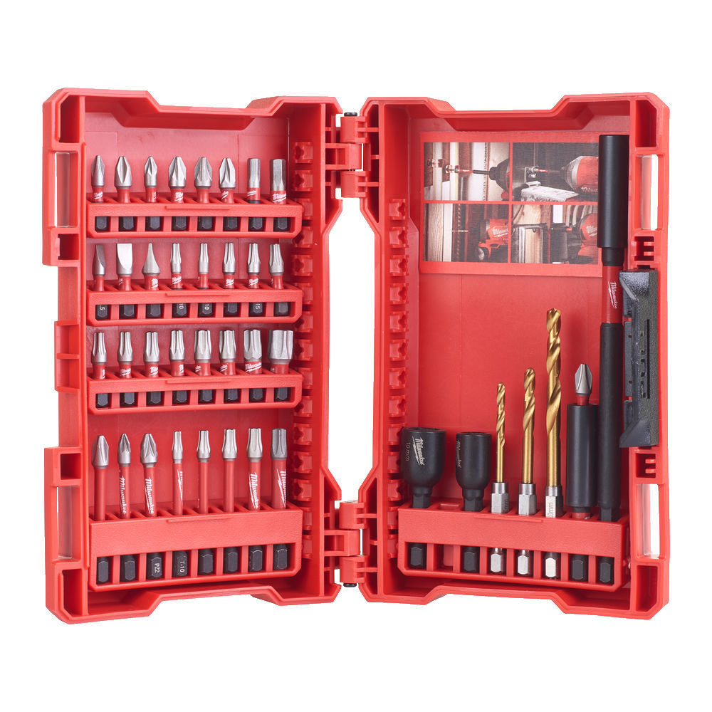 Milwaukee Set of Shw Bits and Sockets. Key Display 40pcs