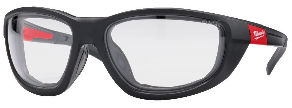 Milwaukee Schutzbrille Premium mit Dichtung und klarer Scheibe