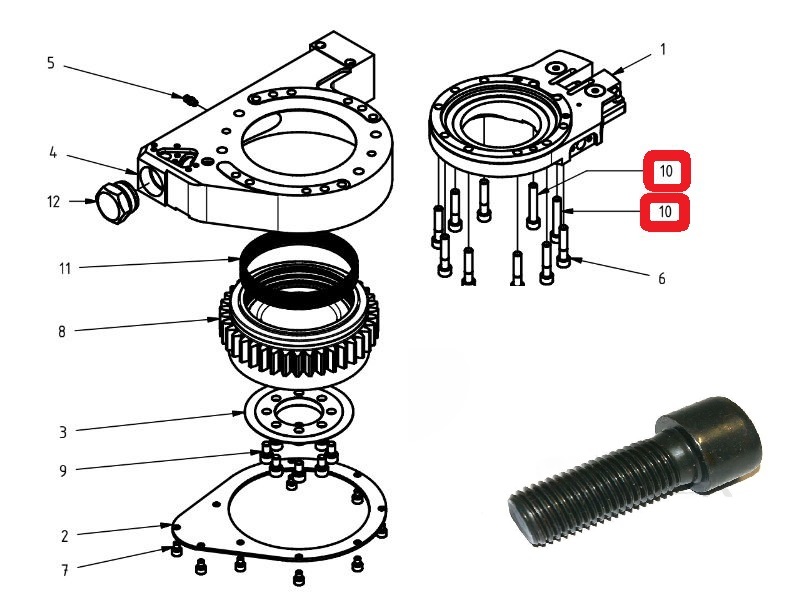 Tensioner Bolt 19M8123