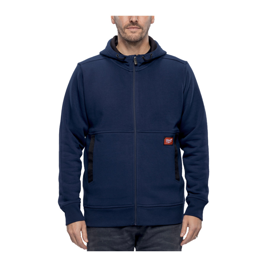 Milwaukee WHZ BLU GRIDIRON™ hoodie with zipper blue size 3XL