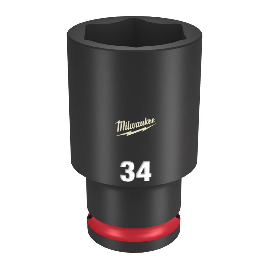 Milwaukee 1/2 Shockwave Steckschlüssel, Sechskant 34 verlängert