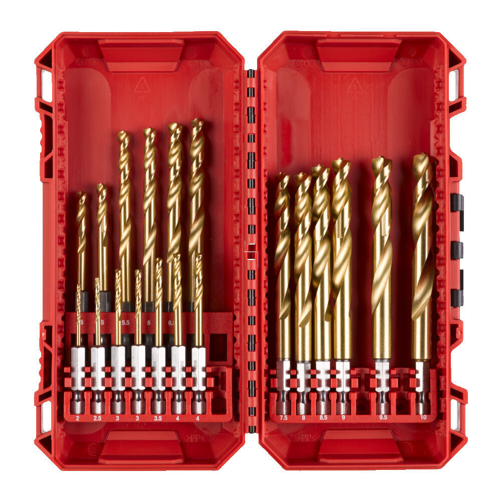 Milwaukee ShockWave HSS-G Zinn-Metallbohrer-Set - 19-teilig