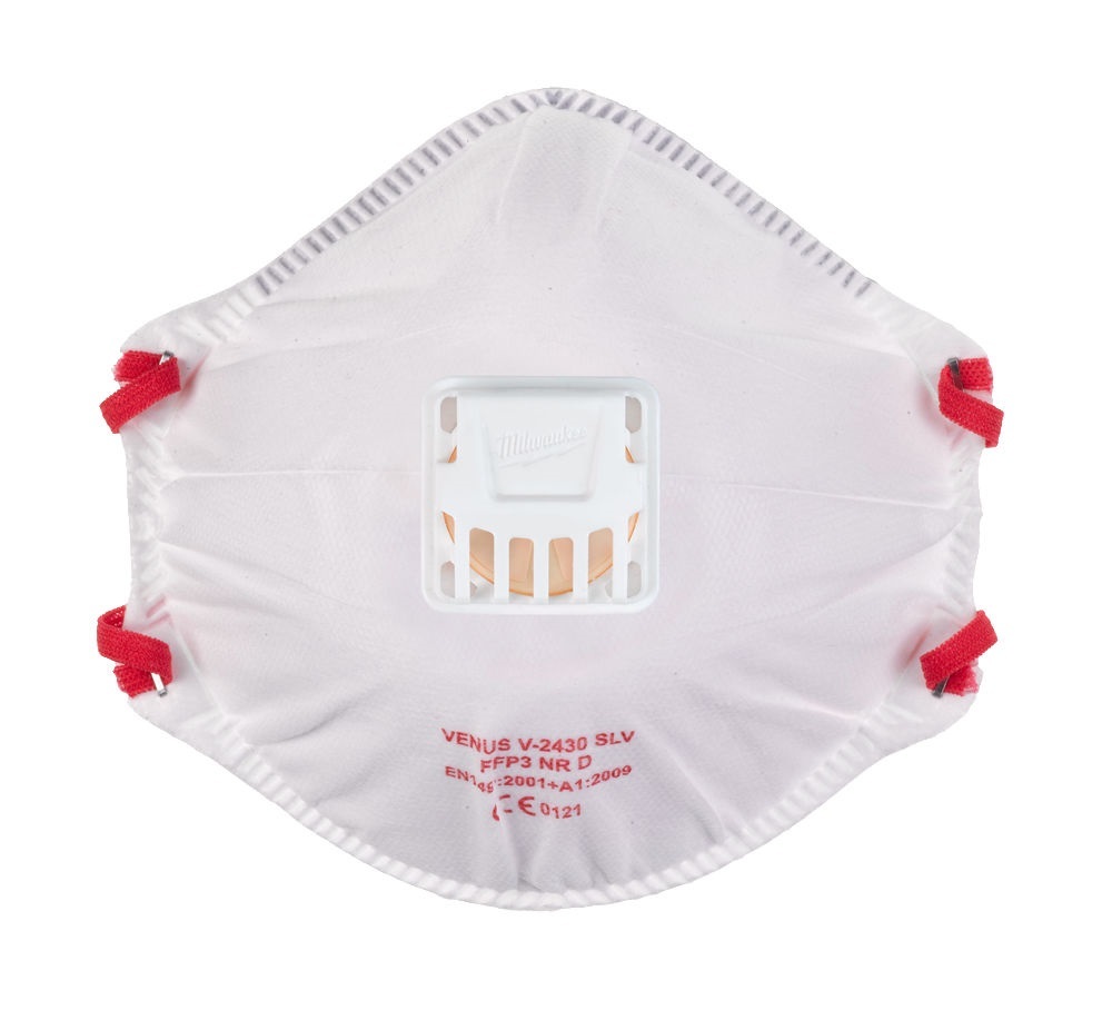 Milwaukee FFP3 Disposable Respirator with Exhalation Valve 1pc