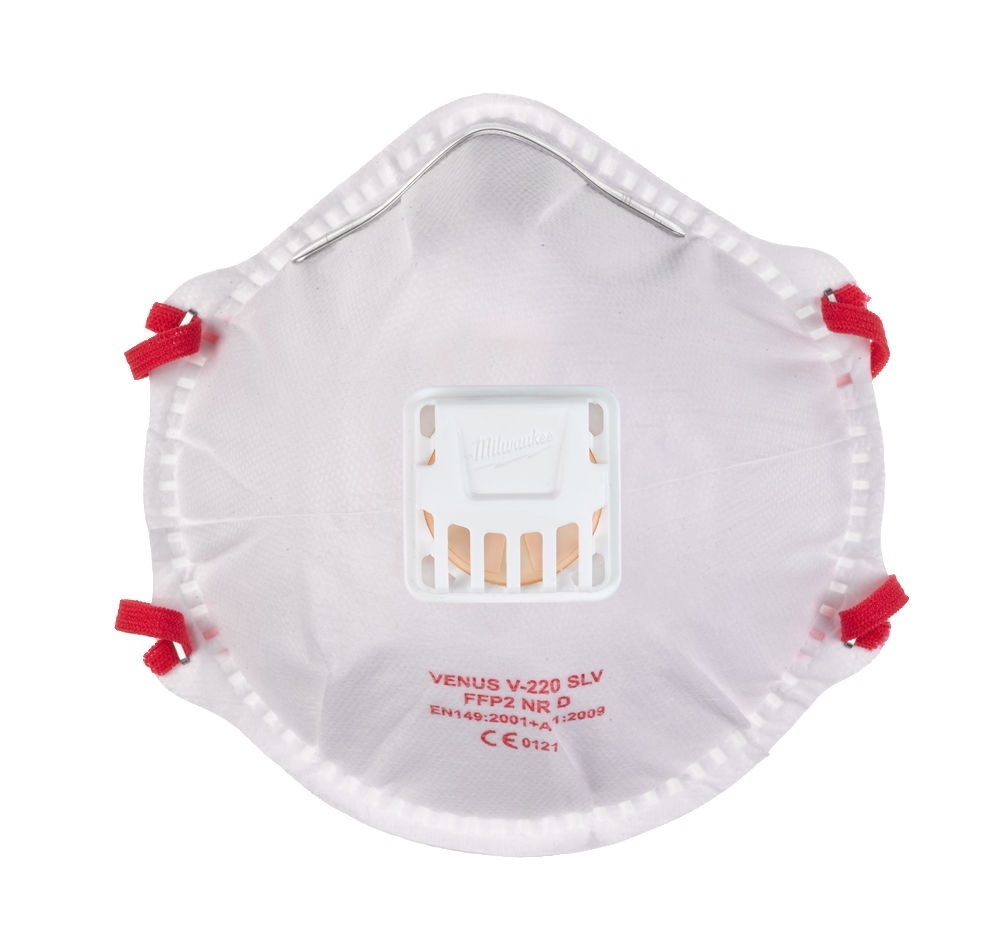 Milwaukee FFP2 Respirator with Exhalation Valve 1pc