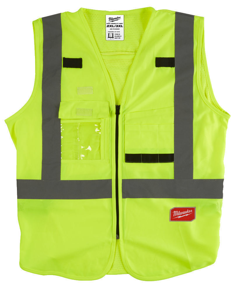 Milwaukee High-Visibility Reflective Vest Yellow 2XL/3XL